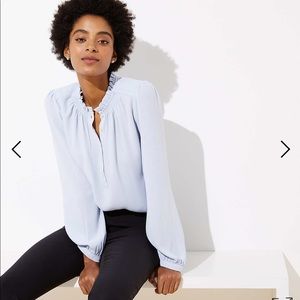 NWT LOFT Ruffle Blouse
